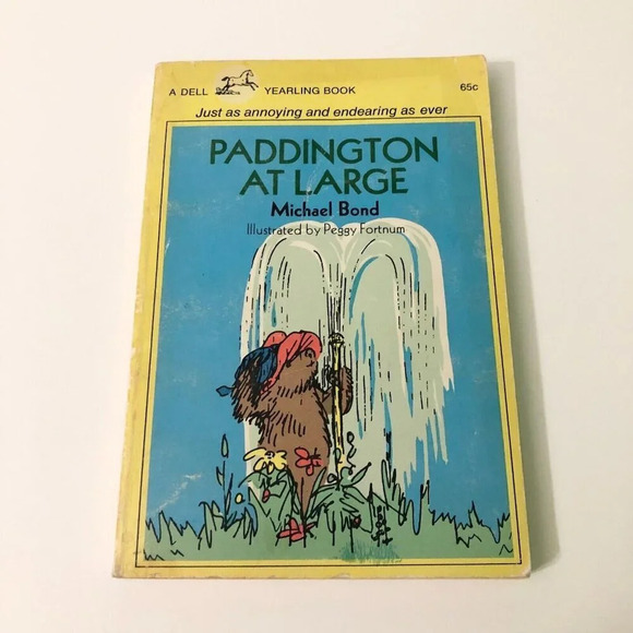 Vtg 1970 Paddington Bear At Large A Dell  Yearling Book Paperback Michael Bond - Picture 1 of 16